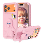 ペンギンベビー EVA 衝撃吸収電話ケース ホルダー付き、iPhone 17 Pro Max用、iPhone 17 Pro用、iPhone 17用、iPhone Air用、iPhone 16 Pro Max用、iPhone 16 Pro用、iPhone 16用、iPhone 15 Pro Max用