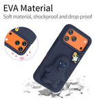 ペンギンベビー EVA 衝撃吸収電話ケース ホルダー付き、iPhone 17 Pro Max用、iPhone 17 Pro用、iPhone 17用、iPhone Air用、iPhone 16 Pro Max用、iPhone 16 Pro用、iPhone 16用、iPhone 15 Pro Max用