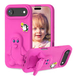 ペンギンベビー EVA 衝撃吸収電話ケース ホルダー付き、iPhone 17 Pro Max用、iPhone 17 Pro用、iPhone 17用、iPhone Air用、iPhone 16 Pro Max用、iPhone 16 Pro用、iPhone 16用、iPhone 15 Pro Max用