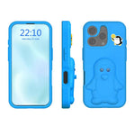 ペンギンベビー EVA 衝撃吸収電話ケース ホルダー付き、iPhone 17 Pro Max用、iPhone 17 Pro用、iPhone 17用、iPhone Air用、iPhone 16 Pro Max用、iPhone 16 Pro用、iPhone 16用、iPhone 15 Pro Max用