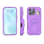 ペンギンベビー EVA 衝撃吸収電話ケース ホルダー付き、iPhone 17 Pro Max用、iPhone 17 Pro用、iPhone 17用、iPhone Air用、iPhone 16 Pro Max用、iPhone 16 Pro用、iPhone 16用、iPhone 15 Pro Max用