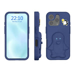 ペンギンベビー EVA 衝撃吸収電話ケース ホルダー付き、iPhone 17 Pro Max用、iPhone 17 Pro用、iPhone 17用、iPhone Air用、iPhone 16 Pro Max用、iPhone 16 Pro用、iPhone 16用、iPhone 15 Pro Max用