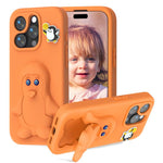 ペンギンベビー EVA 衝撃吸収電話ケース ホルダー付き、iPhone 17 Pro Max用、iPhone 17 Pro用、iPhone 17用、iPhone Air用、iPhone 16 Pro Max用、iPhone 16 Pro用、iPhone 16用、iPhone 15 Pro Max用