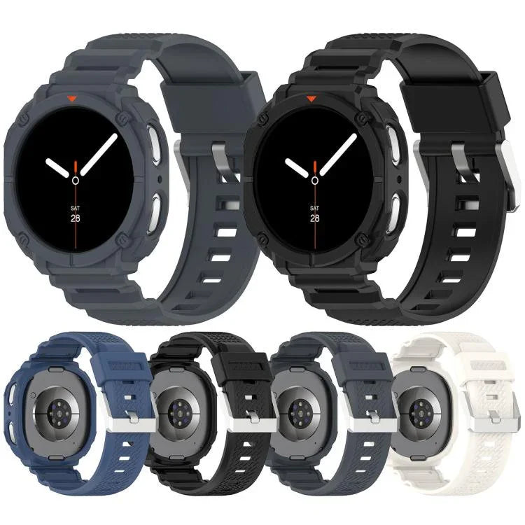 無地 時計ケース一体型 TPU 時計バンド、Samsung Galaxy Watch8 44mm 用、Samsung Galaxy Watch8 40mm 用