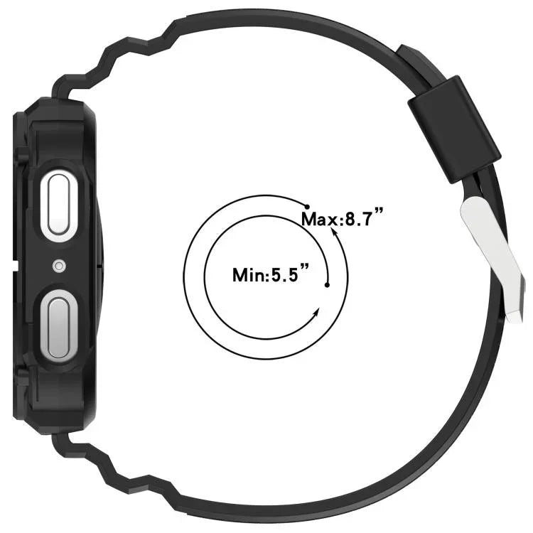 無地 時計ケース一体型 TPU 時計バンド、Samsung Galaxy Watch8 44mm 用、Samsung Galaxy Watch8 40mm 用