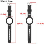 無地 時計ケース一体型 TPU 時計バンド、Samsung Galaxy Watch8 44mm 用、Samsung Galaxy Watch8 40mm 用