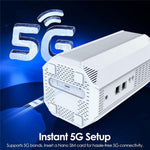 WAVLINK WL-WNF100X3NR-B ナノSIMスロット付き 欧州版 5Gルーター WiFi 6 EUプラグ、UKプラグ