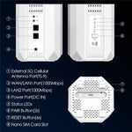 WAVLINK WL-WNF100X3NR-B ナノSIMスロット付き 欧州版 5Gルーター WiFi 6 EUプラグ、UKプラグ