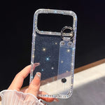 Rhinestone Glitter Wristband Holder Phone Case, For iPhone 17 Pro Max