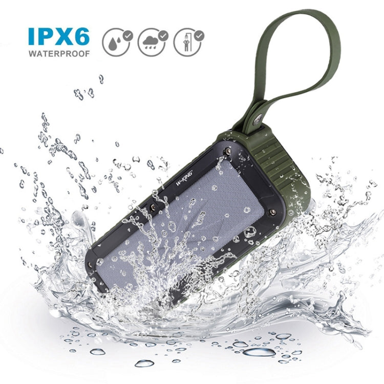 W-KING S20 ラウンドスピーカー IPX6 防水 Bluetooth スピーカー ポータブル NFC Bluetooth スピーカー アウトドア/シャワー/自転車用 FMラジオ
