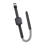 ダイヤモンド装飾 ブレスレット 本革ウォッチバンド、Apple Watch 46mm / 49mm / 45mm / 44mm用、Apple Watch 42mm / 41mm / 40mm / 38mm用
