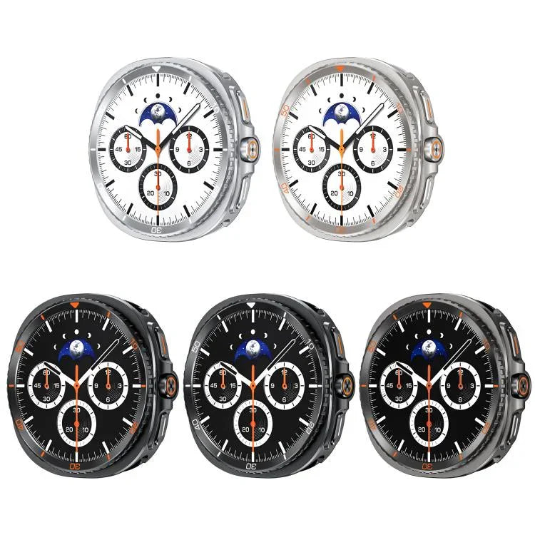 トランスフォーム イン トゥ Watch8 Classic メタル 時計保護カバー、Samsung Galaxy Watch8 44mm 用、Samsung Galaxy Watch8 40mm 用