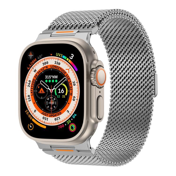 Vitality 粗メッシュ ミラネーゼ マグネット式ウォッチバンド、Apple Watch 42 / 44 / 45 / 46 / 49mm用