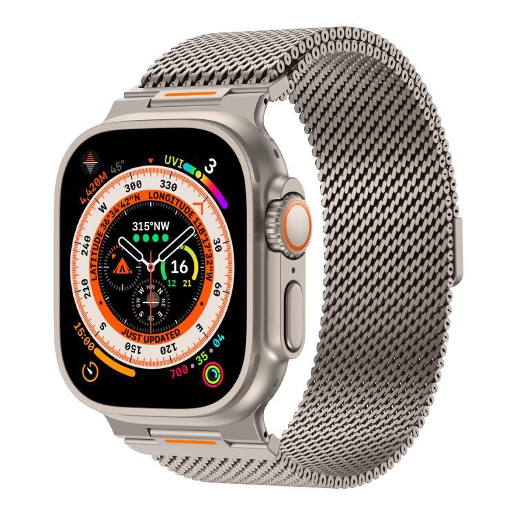 Vitality 粗メッシュ ミラネーゼ マグネット式ウォッチバンド、Apple Watch 42 / 44 / 45 / 46 / 49mm用