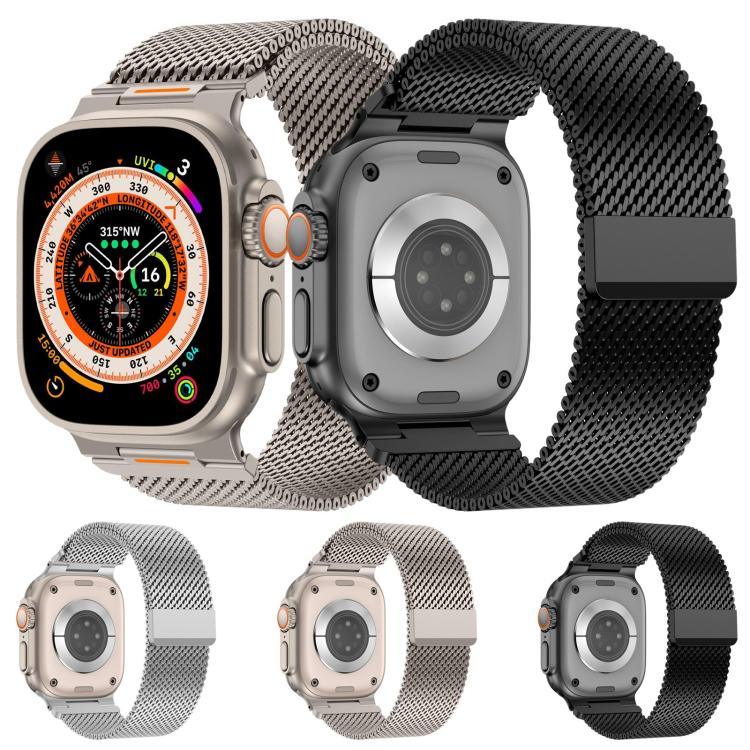 Vitality 粗メッシュ ミラネーゼ マグネット式ウォッチバンド、Apple Watch 42 / 44 / 45 / 46 / 49mm用