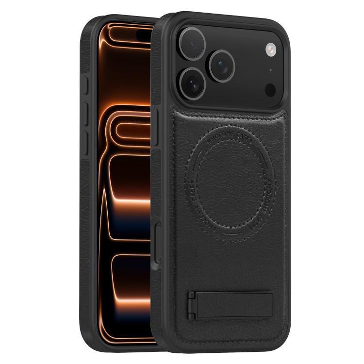 多機能ホルダーマグセーフPUスマホケース、iPhone 17 Pro Max用、iPhone 17 Pro用、iPhone 17用、iPhone Air用