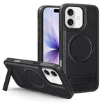 多機能ホルダーマグセーフPUスマホケース、iPhone 17 Pro Max用、iPhone 17 Pro用、iPhone 17用、iPhone Air用