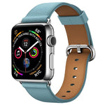 クラシックボタンレザーリストストラップウォッチバンド Apple Watch Series 3 & 2 & 1 38mm用