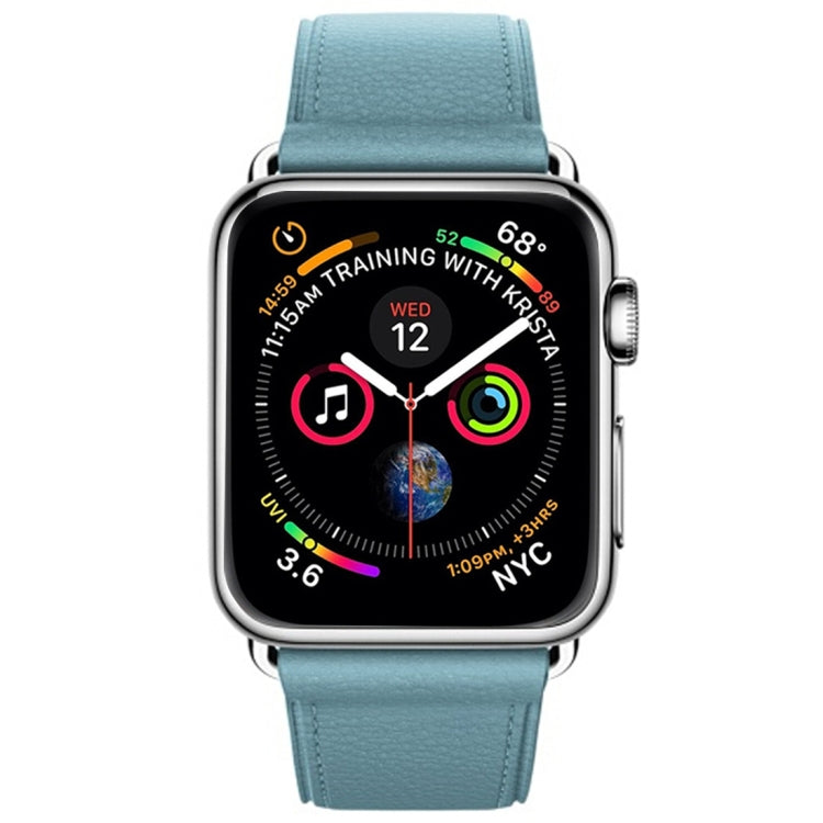 クラシックボタンレザーリストストラップウォッチバンド Apple Watch Series 3 & 2 & 1 38mm用