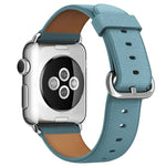クラシックボタンレザーリストストラップウォッチバンド Apple Watch Series 3 & 2 & 1 38mm用