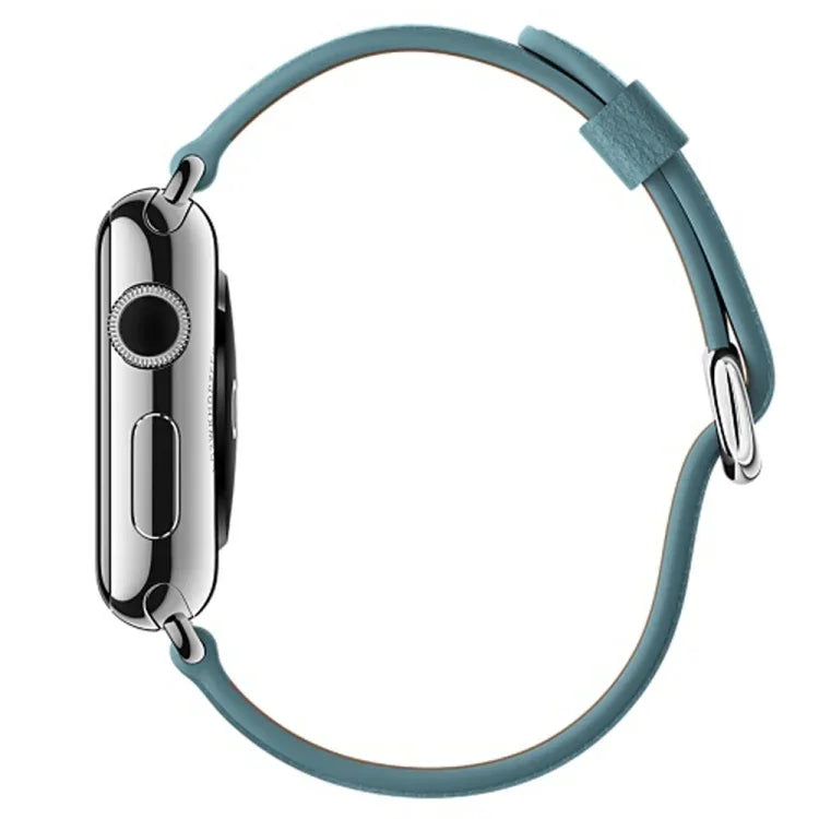 クラシックボタンレザーリストストラップウォッチバンド Apple Watch Series 3 & 2 & 1 38mm用