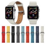 クラシックボタンレザーリストストラップウォッチバンド Apple Watch Series 3 & 2 & 1 38mm用