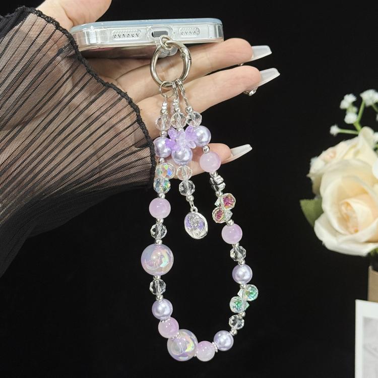 Stellar Rose Gold Pearl Bracelet, Purple, Pink