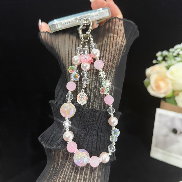 Stellar Rose Gold Pearl Bracelet, Purple, Pink