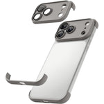 超薄型フレームレス TPU四隅エアバッグ 衝撃吸収スマホケース レンズフィルム付き、iPhone 17 Pro Max用、iPhone 17 Pro用、iPhone 17用、iPhone Air用