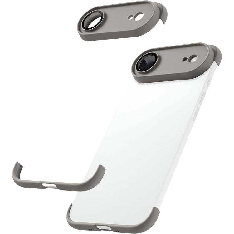 超薄型フレームレス TPU四隅エアバッグ 衝撃吸収スマホケース レンズフィルム付き、iPhone 17 Pro Max用、iPhone 17 Pro用、iPhone 17用、iPhone Air用