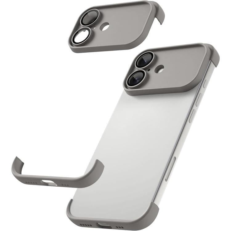 超薄型フレームレス TPU四隅エアバッグ 衝撃吸収スマホケース レンズフィルム付き、iPhone 17 Pro Max用、iPhone 17 Pro用、iPhone 17用、iPhone Air用