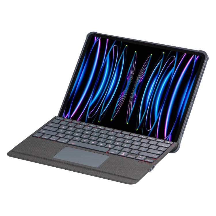 分割式Bluetoothバックライトキーボードマグネット四隅エアバッグ保護ケース、iPad Air 13 2025 / 2024 / Pro 12.9用
