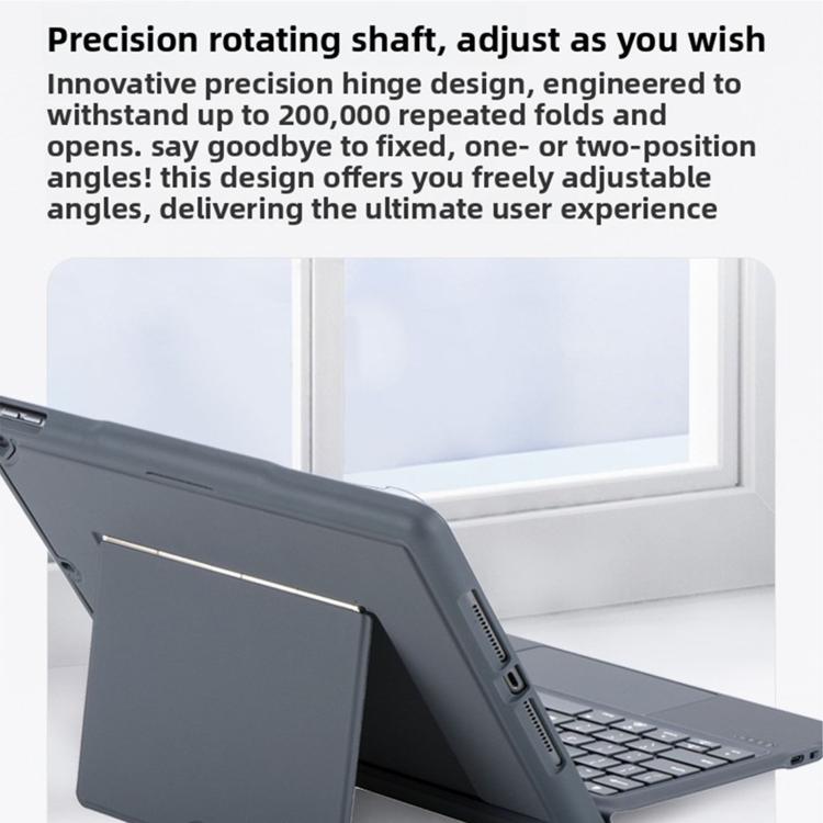 分割式Bluetoothバックライトキーボードマグネット四隅エアバッグ保護ケース、iPad Air 13 2025 / 2024 / Pro 12.9用