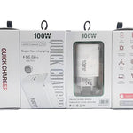 TE-PD46 GaN 100W PD 45W 完全互換プロトコル充電器，EUプラグ