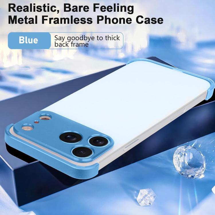 超薄型フレームレスチタン合金四隅衝撃吸収スマホケース、iPhone 17 Pro Max用、iPhone 17 Pro用、iPhone 17用、iPhone Air用
