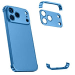 超薄型フレームレスチタン合金四隅衝撃吸収スマホケース、iPhone 17 Pro Max用、iPhone 17 Pro用、iPhone 17用、iPhone Air用