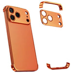 超薄型フレームレスチタン合金四隅衝撃吸収スマホケース、iPhone 17 Pro Max用、iPhone 17 Pro用、iPhone 17用、iPhone Air用