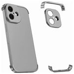 超薄型フレームレスチタン合金四隅衝撃吸収スマホケース、iPhone 17 Pro Max用、iPhone 17 Pro用、iPhone 17用、iPhone Air用
