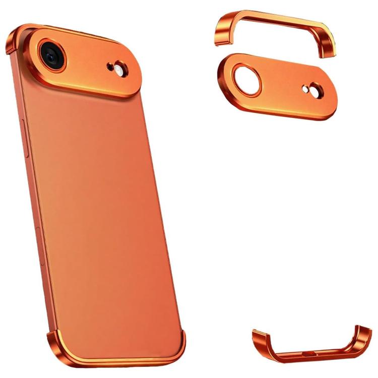 超薄型フレームレスチタン合金四隅衝撃吸収スマホケース、iPhone 17 Pro Max用、iPhone 17 Pro用、iPhone 17用、iPhone Air用