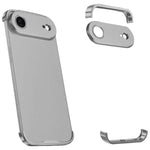 超薄型フレームレスチタン合金四隅衝撃吸収スマホケース、iPhone 17 Pro Max用、iPhone 17 Pro用、iPhone 17用、iPhone Air用