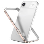 メタルハイブリッドシリコン四隅衝撃吸収冷却スマホフレームケース、iPhone 17 Pro Max用、iPhone 17 Pro用、iPhone 17用、iPhone Air用