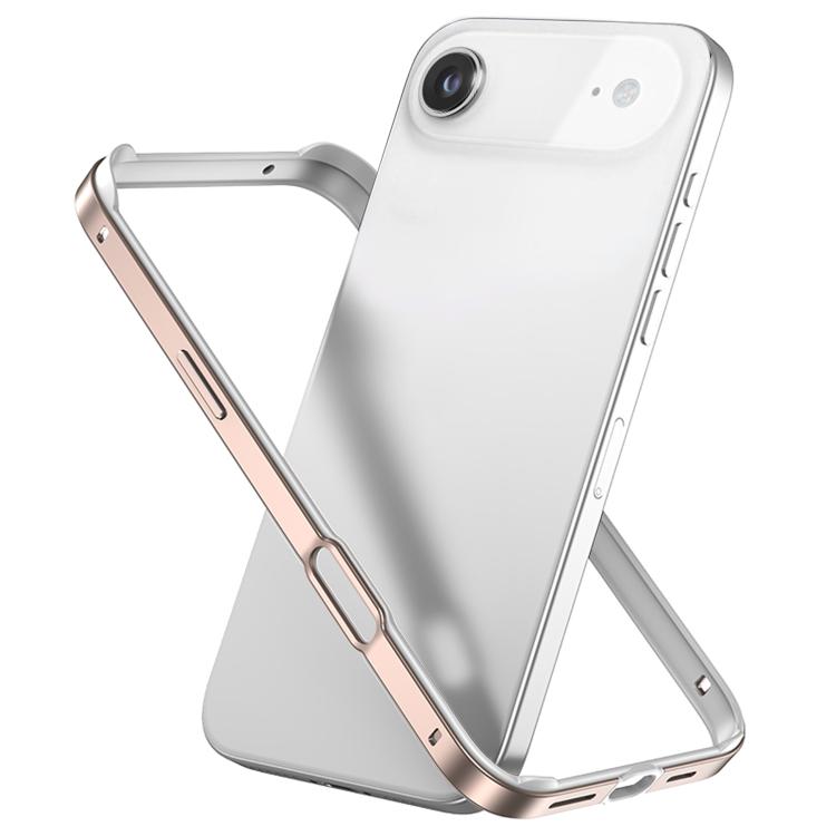 メタルハイブリッドシリコン四隅衝撃吸収冷却スマホフレームケース、iPhone 17 Pro Max用、iPhone 17 Pro用、iPhone 17用、iPhone Air用