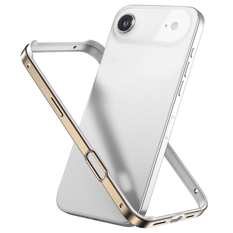 メタルハイブリッドシリコン四隅衝撃吸収冷却スマホフレームケース、iPhone 17 Pro Max用、iPhone 17 Pro用、iPhone 17用、iPhone Air用