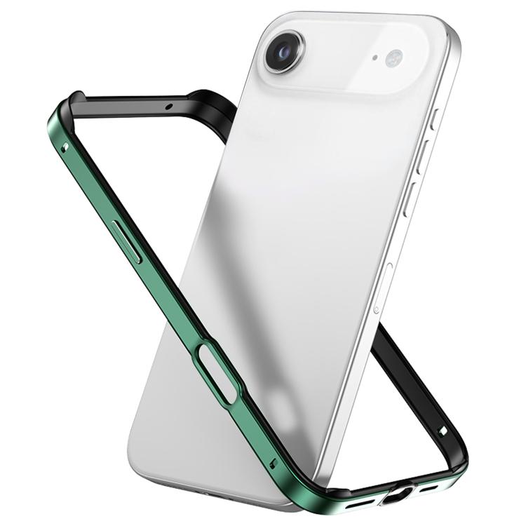 メタルハイブリッドシリコン四隅衝撃吸収冷却スマホフレームケース、iPhone 17 Pro Max用、iPhone 17 Pro用、iPhone 17用、iPhone Air用