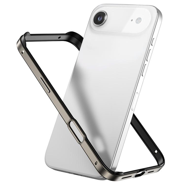 メタルハイブリッドシリコン四隅衝撃吸収冷却スマホフレームケース、iPhone 17 Pro Max用、iPhone 17 Pro用、iPhone 17用、iPhone Air用