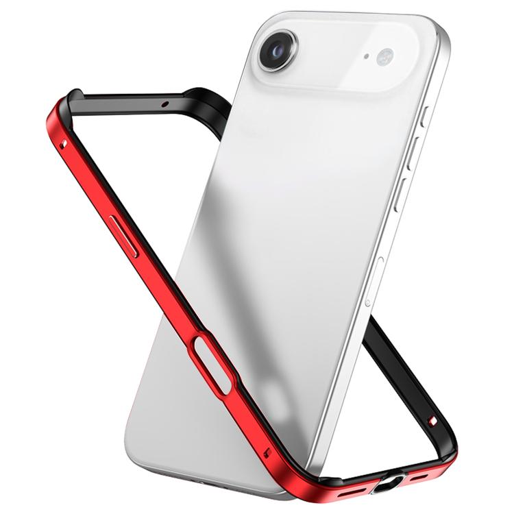 メタルハイブリッドシリコン四隅衝撃吸収冷却スマホフレームケース、iPhone 17 Pro Max用、iPhone 17 Pro用、iPhone 17用、iPhone Air用