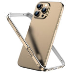 メタルハイブリッドシリコン四隅衝撃吸収冷却スマホフレームケース、iPhone 16 Pro Max用、iPhone 16 Pro用、iPhone 16 Plus用、iPhone 16用