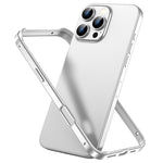 メタルハイブリッドシリコン四隅衝撃吸収冷却スマホフレームケース、iPhone 16 Pro Max用、iPhone 16 Pro用、iPhone 16 Plus用、iPhone 16用