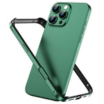 メタルハイブリッドシリコン四隅衝撃吸収冷却スマホフレームケース、iPhone 16 Pro Max用、iPhone 16 Pro用、iPhone 16 Plus用、iPhone 16用