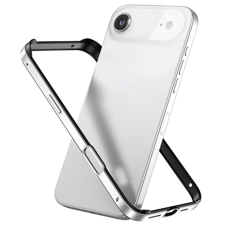メタルハイブリッドシリコン四隅衝撃吸収冷却スマホフレームケース、iPhone 16 Pro Max用、iPhone 16 Pro用、iPhone 16 Plus用、iPhone 16用